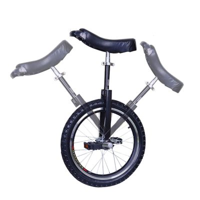 JLXJ Black Unicycle for Kids/Adults Boy, 16in/18in/20in/24in Leakproof Butyl Tire Wheel, Steel Frame, for Outdoor Sports, Load 150kg/330Lbs (Size : 16"(40cm))