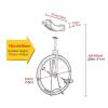 JLXJ Black Unicycle for Kids/Adults Boy, 16in/18in/20in/24in Leakproof Butyl Tire Wheel, Steel Frame, for Outdoor Sports, Load 150kg/330Lbs (Size : 16"(40cm)) view 3