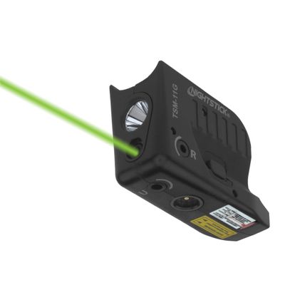 Nightstick TSM-11G 150- Lumen Rechargeable Tactical Light w/Green Laser Sight -IP-X4 Water-Resistant Handgun Lights for Glock G42, G43, G43X & G48