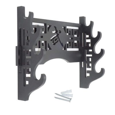 CXM WLONG 'ART Density Board Wall Mount Sword Katana Wood Made Bracket Samurai Sword Stand Hanger Support Holder3 Story