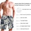 visesunny Men's Beach Short Swim Trunks Day of The Dead Sugar Cat Skull Sports Running Bathing Suits view 2