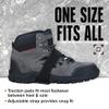 K1 Mid-Sole Ice Cleats for Men & Women - Rotatable Traction Aids For Winter Snow - Low Profile - Black view 4
