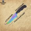Snake Eye Tactical 9" Full Tang Tactical Knife with Knife Sharpener & ABS Plastic Sheath (Rainbow) view 2