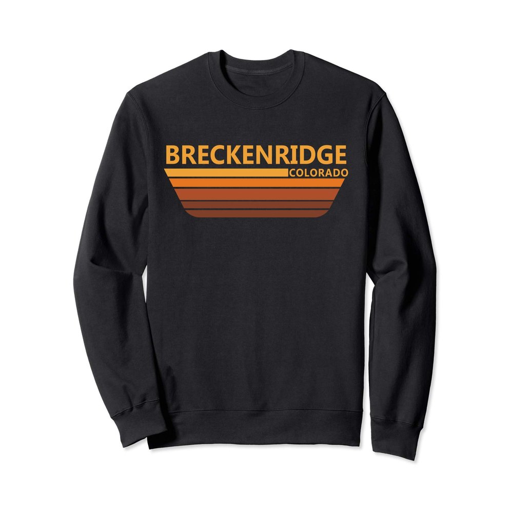 Breckenridge Colorado 70s 80s Style Retro Outdoors Men Women Sweatshirt