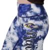 FOCO Baltimore Ravens NFL Womens Team Color Tie Dye Bike Shorts - M view 3