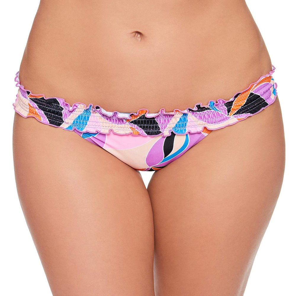 Salt + Cove Womens Juniors Kaleidescope Hipster Smocked Swim Bottom Separates (Multi, Medium)