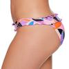 Salt + Cove Womens Juniors Kaleidescope Hipster Smocked Swim Bottom Separates (Multi, Medium) view 2