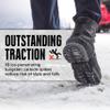 K1 Mid-Sole Ice Cleats for Men & Women - Rotatable Traction Aids For Winter Snow - Original Profile - Black view 2