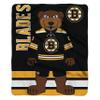 Sleep Squad Boston Bruins Blades 60 x 80 Rachel Plush Blanket A NHL Mascot Super-Soft Throw view 2