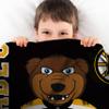 Sleep Squad Boston Bruins Blades 60 x 80 Rachel Plush Blanket A NHL Mascot Super-Soft Throw view 3