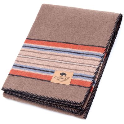 Chubbuck 100% Wool Blanket Camping (60" x 84") - Large Warm Blanket for Camping, Emergency, Outdoor Concerts and Home Use - Fire Retardant, Soft and Warm Blankets for Winter (Forest)