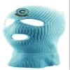 ALLNTRENDS Adult Three Hole Mask Capsule Corp Embroidered Face Cover Warm Cold Winter Sky Hat (Light Blue) view 1