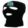 ALLNTRENDS Adult Three Hole Mask Capsule Corp Embroidered Face Cover Warm Cold Winter Sky Hat (Black) view 1