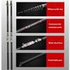 ZFF Carbon Fishing Rod Telescopic 2.7m 3.6m 4.5m 5.4m 6.3m 7.2m Ultralight Rock Spinning Rods Fishing Poles (Size : 2.7 m) view 2