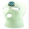 ALLNTRENDS Adult Three Hole Mask Capsule Corp Embroidered Face Cover Warm Cold Winter Sky Hat (White) view 1