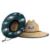 FOCO Mens Nfl Team Logo Floral Lifeguard Beach Sun Straw Hat, Team Logo view 1
