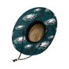FOCO Mens Nfl Team Logo Floral Lifeguard Beach Sun Straw Hat, Team Logo view 3