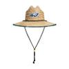 FOCO Mens Nfl Team Logo Floral Lifeguard Beach Sun Straw Hat, Team Logo view 4