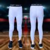 Unlimit for 4-16 yrs, Youth Basketball Pants with Knee Pads, 3/4 Capri Compression Pants for Boys. (White, M: for 8-10 yrs) view 3