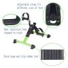 ZXFF Folding Pedal Exerciser, Portable Mini Exercise Bike with Adjustable Hand and Foot Training Resistance, with LCD Display (Color : Green) view 2