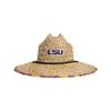 FOCO Mens Ncaa College Team Logo Floral Lifeguard Beach Sun Straw Hat, Team Logo view 2