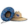 FOCO mens Nfl Team Logo Floral Sun Straw Hat, Team Logo, One Size US view 1
