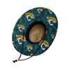 FOCO mens Nfl Team Logo Floral Sun Straw Hat, Team Logo, One Size US view 3