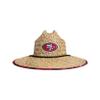 FOCO mens Nfl Team Logo Floral Sun Straw Hat, Team Logo, One Size US view 2
