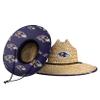 FOCO mens Nfl Team Logo Floral Sun Straw Hat, Team Logo, One Size US view 1