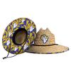 FOCO mens Nfl Team Logo Floral Sun Straw Hat, Team Logo, One Size US view 1