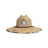 FOCO mens Nfl Team Logo Floral Sun Straw Hat, Team Logo, One Size US view 2