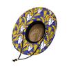 FOCO mens Nfl Team Logo Floral Sun Straw Hat, Team Logo, One Size US view 3