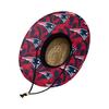 FOCO Mens Nfl Team Logo Floral Lifeguard Beach Sun Straw Hat, Team Logo view 3