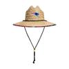 FOCO Mens Nfl Team Logo Floral Lifeguard Beach Sun Straw Hat, Team Logo view 4