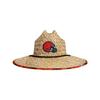 FOCO Mens Nfl Team Logo Floral Lifeguard Beach Sun Straw Hat, Team Logo view 2