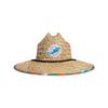 FOCO Mens Nfl Team Logo Floral Lifeguard Beach Sun Straw Hat, Team Logo view 2