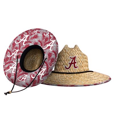 FOCO unisex adult Ncaa College Team Logo Floral Sun Straw Hat, Team Logo, One Size US