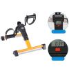 ZXFF Folding Pedal Exerciser, Portable Mini Exercise Bike with Adjustable Hand and Foot Training Resistance, with LCD Display (Color : Yellow) view 2
