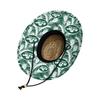 FOCO Mens Nfl Team Logo Floral Lifeguard Beach Sun Straw Hat, Team Logo view 3