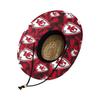 FOCO Mens Nfl Team Logo Floral Lifeguard Beach Sun Straw Hat, Team Logo view 3