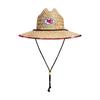 FOCO Mens Nfl Team Logo Floral Lifeguard Beach Sun Straw Hat, Team Logo view 4