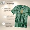 J2 Sport University of North Dakota NCAA Tie Dye T-Shirt  Apparel Shirt Black view 3