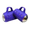 Cardio Max Ultra-Dense Stainless Steel Hand Weights with Anti-Slip Silicone Finger Loop Set of 2 for Workout, Fitness, Training for Men and Women - 3.0 lbs (Purple) + Free E-Book Workout Guide view 1