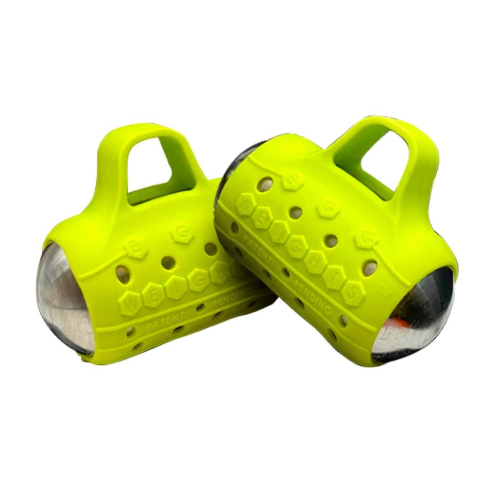 Cardio Max Ultra-Dense Stainless Steel Hand Weights with Anti-Slip Silicone Finger Loop Set of 2 for Workout, Fitness, Training for Men and Women - 3.0 lbs (Light Green) + Free E-Book Workout Guide