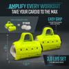 Cardio Max Ultra-Dense Stainless Steel Hand Weights with Anti-Slip Silicone Finger Loop Set of 2 for Workout, Fitness, Training for Men and Women - 3.0 lbs (Light Green) + Free E-Book Workout Guide view 3