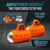 Cardio Max Ultra-Dense Stainless Steel Hand Weights with Anti-Slip Silicone Finger Loop Set of 2 for Workout, Fitness, Training for Men and Women - 3.0 lbs (Orange) + Free E-Book Workout Guide view 3