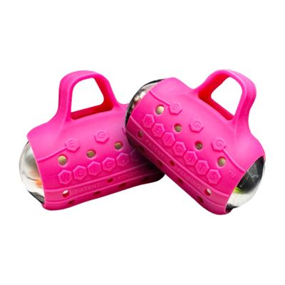 Cardio Max Ultra-Dense Stainless Steel Hand Weights with Anti-Slip Silicone Finger Loop Set of 2 for Workout, Fitness, Training for Men and Women - 3.0 lbs (Pink) + Free E-Book Workout Guide
