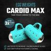 Cardio Max 3.0 lbs. (1.5 lb Each Egg) Ultra-Dense Stainless Steel Hand Weights with Anti-Slip Silicone Finger Loop Set of 2 for Workout, Fitness, Training for Men and Women + Free E-Book Workout Guide view 4
