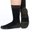 APTYID Men's Moisture Wicking Cushioned Crew Work Boot Socks, Size 9-12, Black, 4 Pairs view 2