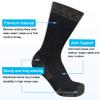 APTYID Men's Moisture Wicking Cushioned Crew Work Boot Socks, Size 9-12, Black, 4 Pairs view 3